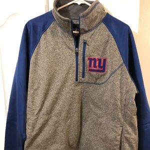 New York Giants Half-Zip Sweatshirt- Size L